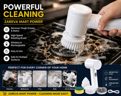 5-in-1 Magic Brush – Rechargeable Electric Cleaning Brush.