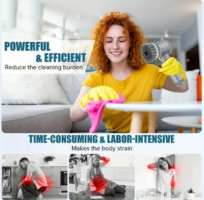 5-in-1 Magic Brush – Rechargeable Electric Cleaning Brush.