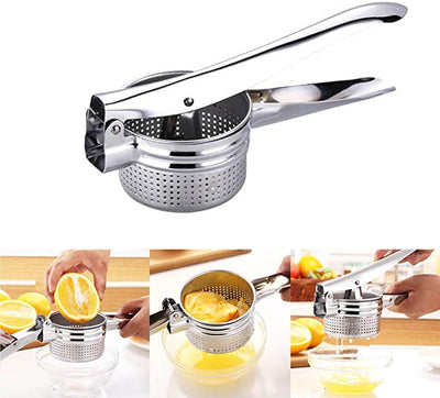 Potato Presser Manual Machine Hand Press Potato, Fruit Cutters Presser, Fruit Squeezer